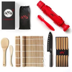 Aya Sushi Making Kit with Red Roller
